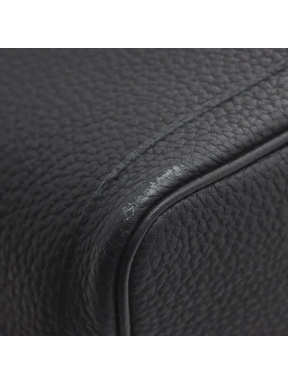 Hermes Garden Party PM Black Silver Handbag Leather